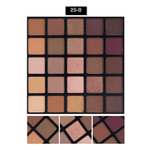 Load image into Gallery viewer, Matte and Shimmer Eyeshadow Palette, Vodisa 25 Smoky Warm Color Eye Shadows Glitter Makeup Kit Make Up Brushes Set Nature Nude Earth Tone Waterproof Beauty Cosmetics High Pigment Powder Pallet 25B
